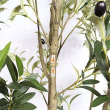 Load image into Gallery viewer, Artificial Olive Tree in Black Plastic Pot, 1pc/set: 7'
