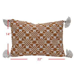 Bobbi Rust Orange Lumbar Pillow