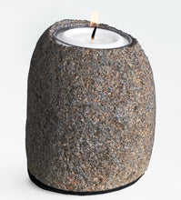 Load image into Gallery viewer, Stoneshard Carved Riverstone Candleholder
