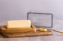 Load image into Gallery viewer, Wood Butter Dish with Glass Dome
