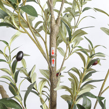 Load image into Gallery viewer, Artificial Olive Tree in Black Plastic Pot, 1pc/set: 7'
