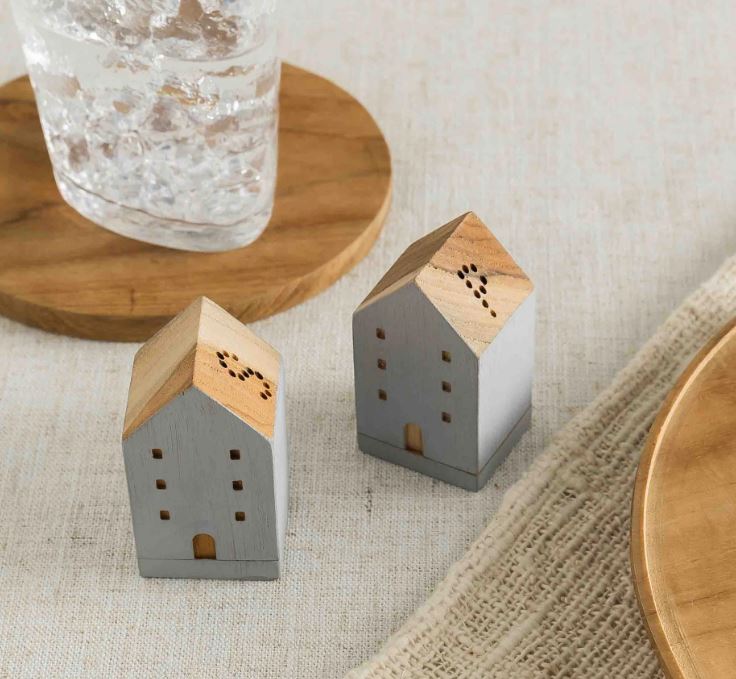 Brooklyn™ Teak Wood Salt and Pepper Shakers (Set of 2)