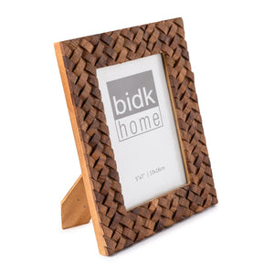 Brown Criss Cross Picture Frames