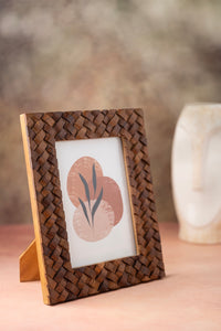 Brown Criss Cross Picture Frames