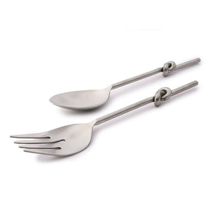 Knotted Metal Server Set