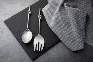 Knotted Metal Server Set