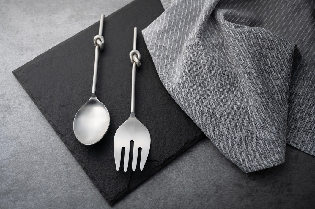 Knotted Metal Server Set