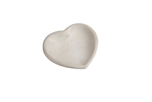 Load image into Gallery viewer, Sm. White Marble Heart Shaped Bowl
