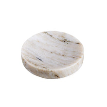 Load image into Gallery viewer, Brown Galaxy Marble Round Flared Key/Soap Dish 5&quot;
