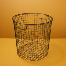 Load image into Gallery viewer, Black Wire Round Basket
