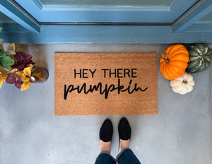 Hey There Pumpkin Fall Doormat