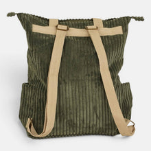 Load image into Gallery viewer, Corduroy Backpack - Shoulder Bag – Olive Green (Musgo)
