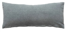 Load image into Gallery viewer, 24&quot;L x 10&quot;H Sage Green Cotton Lumbar Pillow w/ Embroidery
