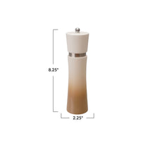 Load image into Gallery viewer, Rubberwood Salt/Pepper Mill, Cream &amp; Tan Color Ombre
