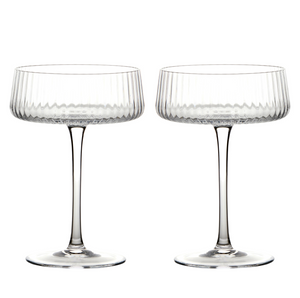 Empire Champagne Saucers Clear – Set of 2