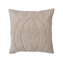 Load image into Gallery viewer, 18&quot; Square Cotton Pillow w/ Pumpkin
