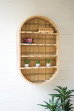 Load image into Gallery viewer, Oval Rattan Wall Shelf
