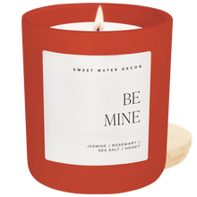 Load image into Gallery viewer, Be Mine Soy Candle - Red Matte Jar - 15 oz
