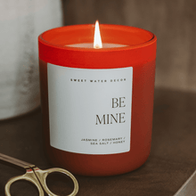 Load image into Gallery viewer, Be Mine Soy Candle - Red Matte Jar - 15 oz
