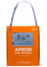 Load image into Gallery viewer, 5 Pocket Apron - Slim Fit Washed Indigo
