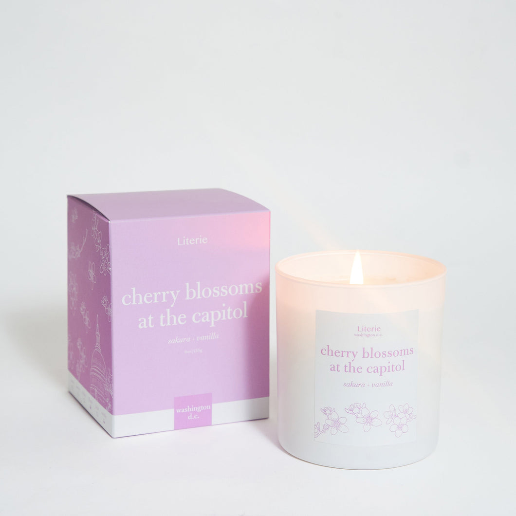 Cherry Blossoms at the Capitol Candle