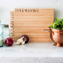 Load image into Gallery viewer, Words with Boards Personalized Cutting Board ~ Top &amp; Side
