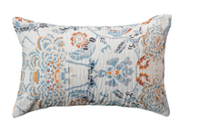 Load image into Gallery viewer, 14&quot;L x 9&quot;H Cotton Voile Printed Lumbar Pillow
