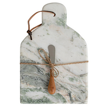 Load image into Gallery viewer, Marble Cheese/Cutting Board w/ Canape Knife
