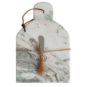 Marble Cheese/Cutting Board w/ Canape Knife