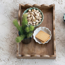 Load image into Gallery viewer, Mango Wood Scalloped Tray
