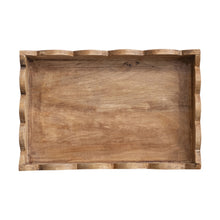 Load image into Gallery viewer, Mango Wood Scalloped Tray
