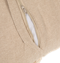 Load image into Gallery viewer, 18" Square Cotton Slub Pillow with Tufted Flowers
