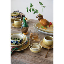 Load image into Gallery viewer, 12 oz. Hand-Painted Stoneware Duck Shaped Pitcher
