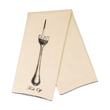 Load image into Gallery viewer, Fishs Eddy Pleasantries - Fork Off Tea Towel

