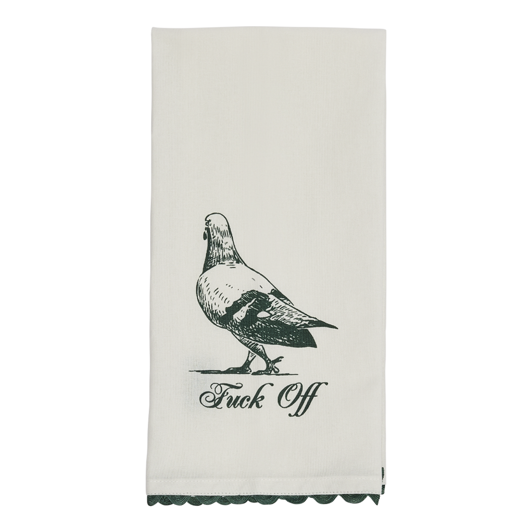 Fishs Eddy Pleasantries - Fuck Off Tea Towel