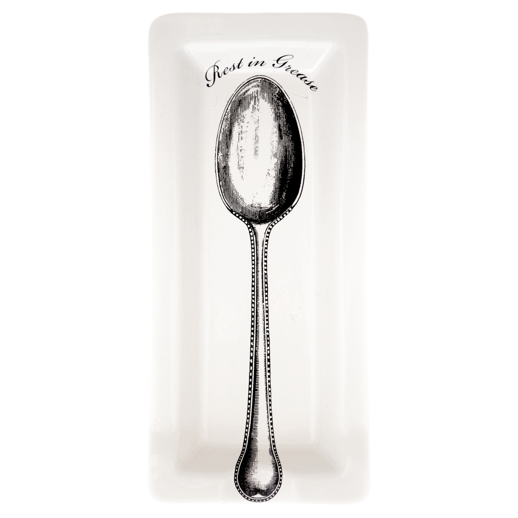 Fishs Eddy Funny little Trays - Rest in Grease