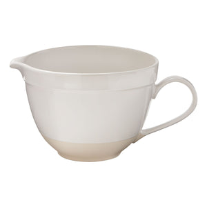 White Mixing Bowl with Handle