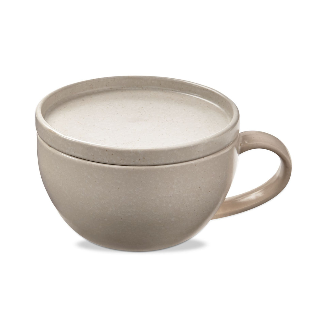 Logan Soup Mug with Lid - cream