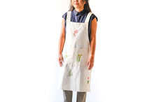 Load image into Gallery viewer, Botanical Embroidered Apron
