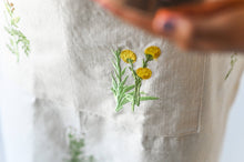 Load image into Gallery viewer, Botanical Embroidered Apron
