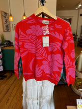 Load image into Gallery viewer, Hawaiian Print Cashmere Crewneck Sweater
