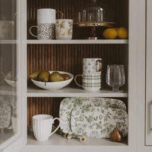 Load image into Gallery viewer, Green Delft Stacking Melamine Tray - set of 2
