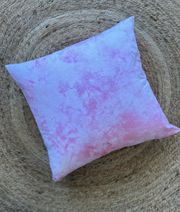 Pink Marbleized Hand Dyed Pillow