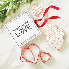 Load image into Gallery viewer, Heart Cookie Cutter Set Book Box - Baked with Love
