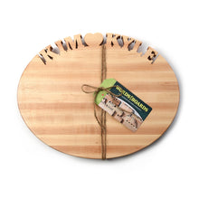 Load image into Gallery viewer, Words with Boards Oval Personalized Cutting Board
