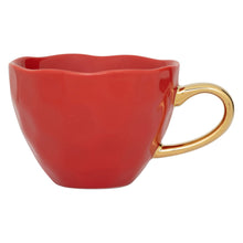 Load image into Gallery viewer, Good Morning Red Cup with Gold Handle
