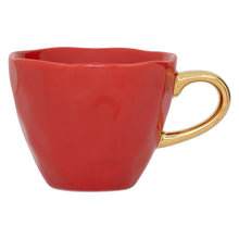 Load image into Gallery viewer, Good Morning Red Cup with Gold Handle
