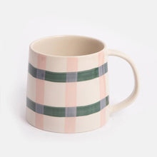 Load image into Gallery viewer, Pink/Teal Striped Mug
