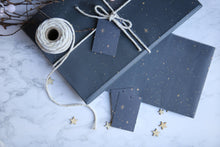 Load image into Gallery viewer, Eco Christmas Wrapping Paper &amp; Matching Tags: Xmas Stars
