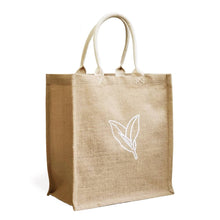 Load image into Gallery viewer, Handmade Burlap Jute Tote with Pompom
